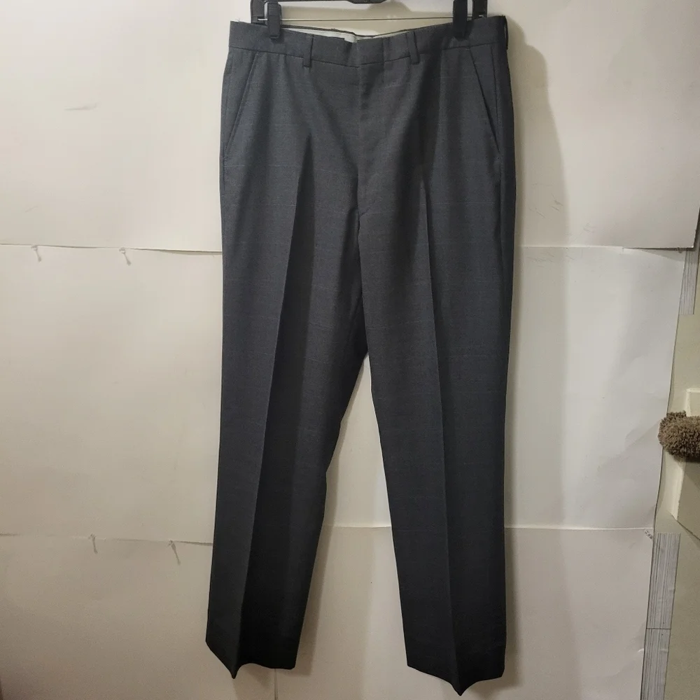 TOWNCRAFT Men's Suit, Gray Plaid, Size 40L‎